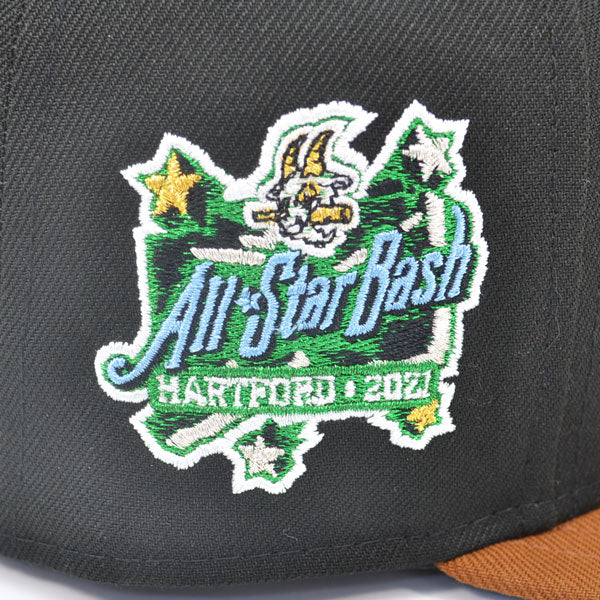 Hartford Yard Goats 2021 ALL-STAR BASH Exclusive New Era 59Fifty Fitted Hat - Black/Peanut