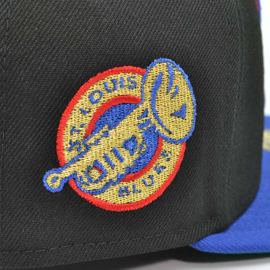 St.Louis Blues "LOU NOTES" Exclusive New Era 59Fifty Fitted Hat - Black/Royal