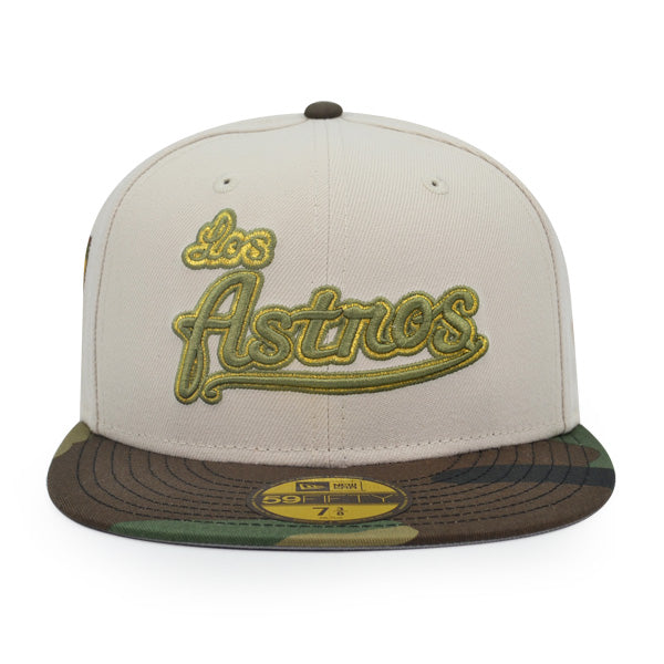 Houston Los Astros 50th ANNIVERSARY Exclusive New Era 59Fifty Fitted Hat - Stone/Woodland Camo