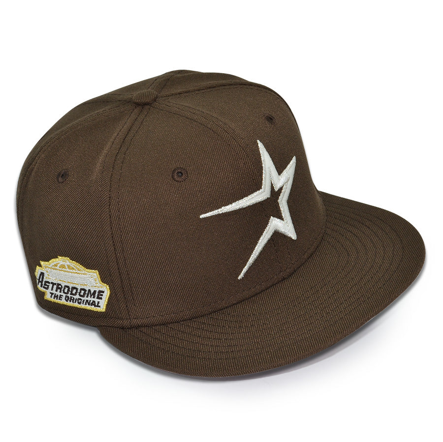 Houston Astros "PINKY STAR" Exclusive New Era 59Fifty Fitted Hat - Walnut/Pinky UV