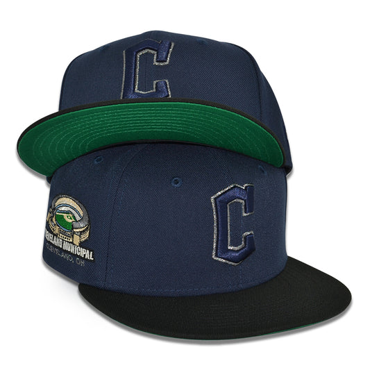 Cleveland Guardians "216" Exclusive New Era 59Fifty Fitted Hat - Nightshift Navy/Black