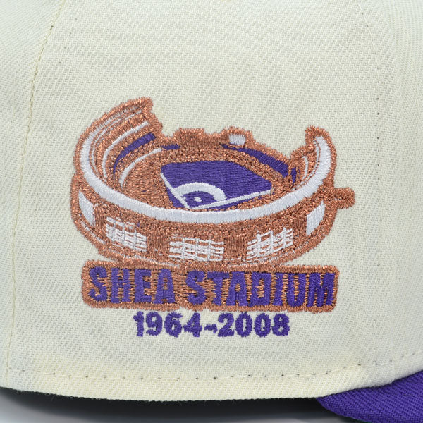 New York Mets Shea Stadium Exclusive New Era 59Fifty Fitted Hat - Chrome/Purple