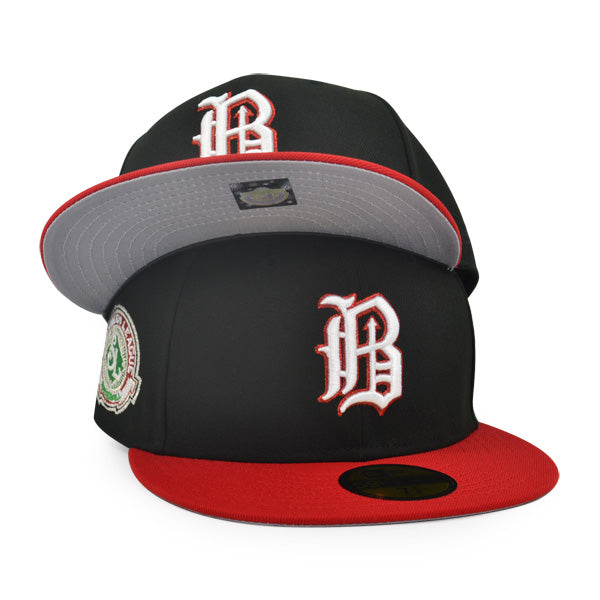 Birmingham Barons Southern League Exclusive New Era 59Fifty Fitted Hat -Black/Red