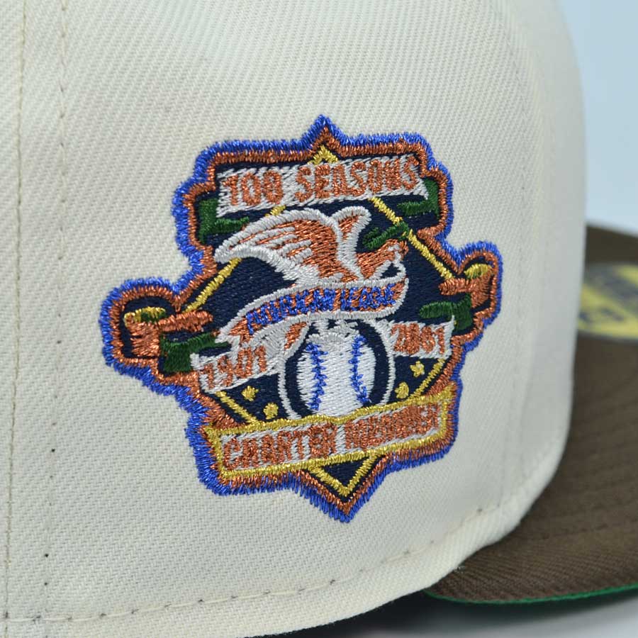 Baltimore Orioles "O's in the BANK" 100 SEASONS Exclusive New Era 59Fifty Fitted Hat - Chrome/Walnut