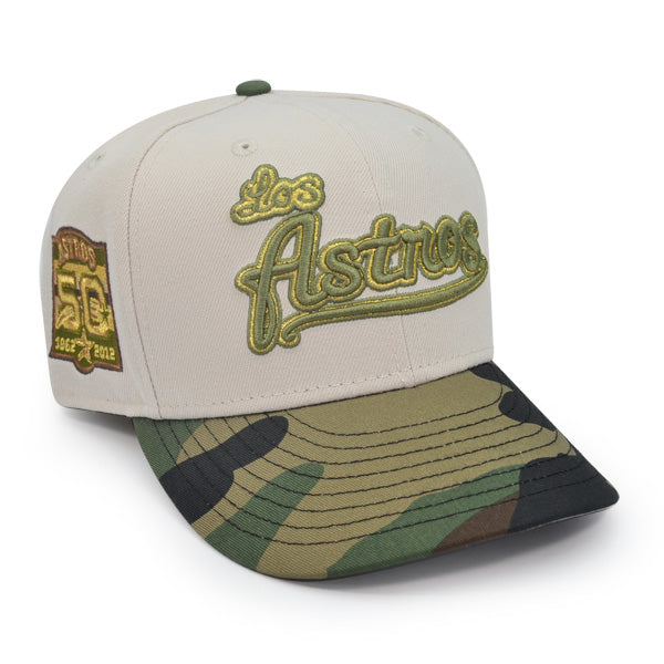 Houston Los Astros 50th ANNIVERSARY Exclusive New Era 59Fifty Fitted Hat - Stone/Woodland Camo