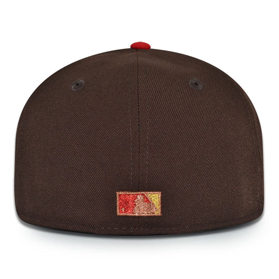 Anaheim Angels "SAUCY'S ANGELS III" Exclusive New Era 59Fifty Fitted Hat - Burntwood/Navy