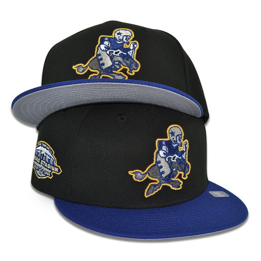 Dallas Cowboys "VALLEY RANCH" Exclusive New Era 59Fifty Fitted Hat - Black/Royal