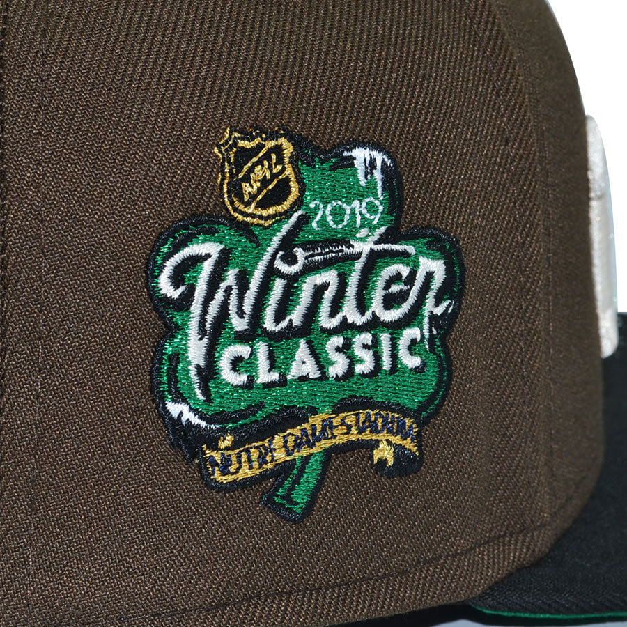 Boston Bruins "SHAMROCK BRUINS" Exclusive New Era 59Fifty Fitted Hat - Walnut/Black