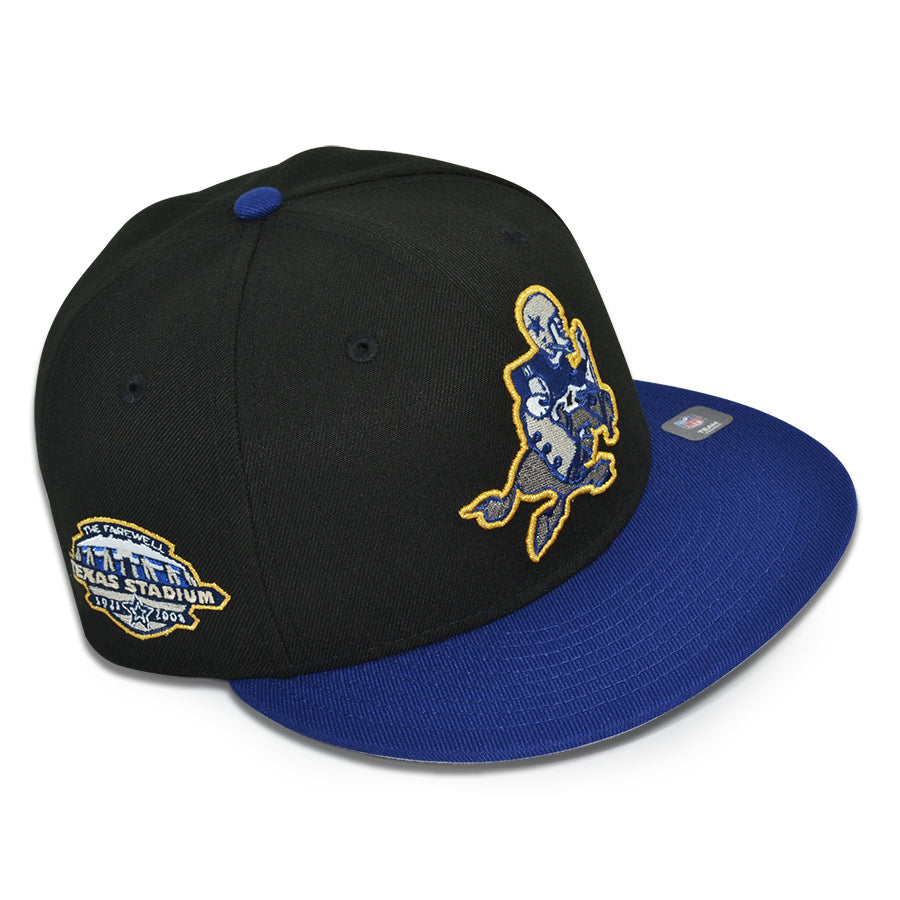 Dallas Cowboys "VALLEY RANCH" Exclusive New Era 59Fifty Fitted Hat - Black/Royal
