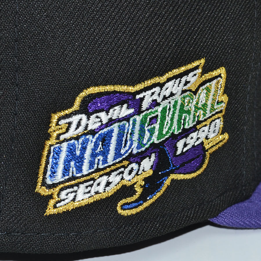 Tampa Bay Devil Rays "TAMPA FADE" Exclusive New Era 59Fifty Fitted Hat - Black/New Orchid