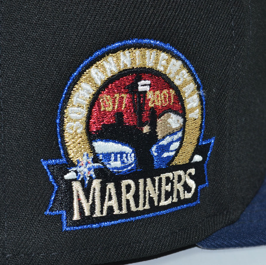 Seattle Mariners "THE BANDIT" Exclusive New Era 59Fifty Fitted Hat - Black/OceanSide Blue