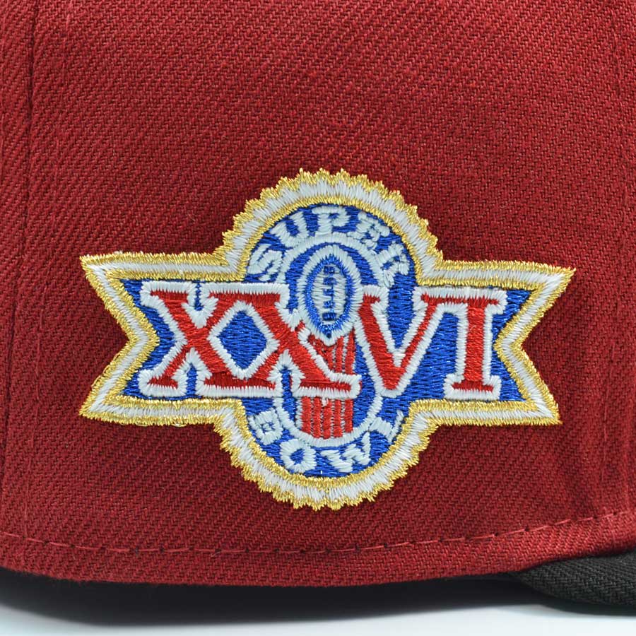 Washington Commanders SUPER BOWL XXVI Exclusive New Era 59Fifty Fitted Hat -Burgundy/Black