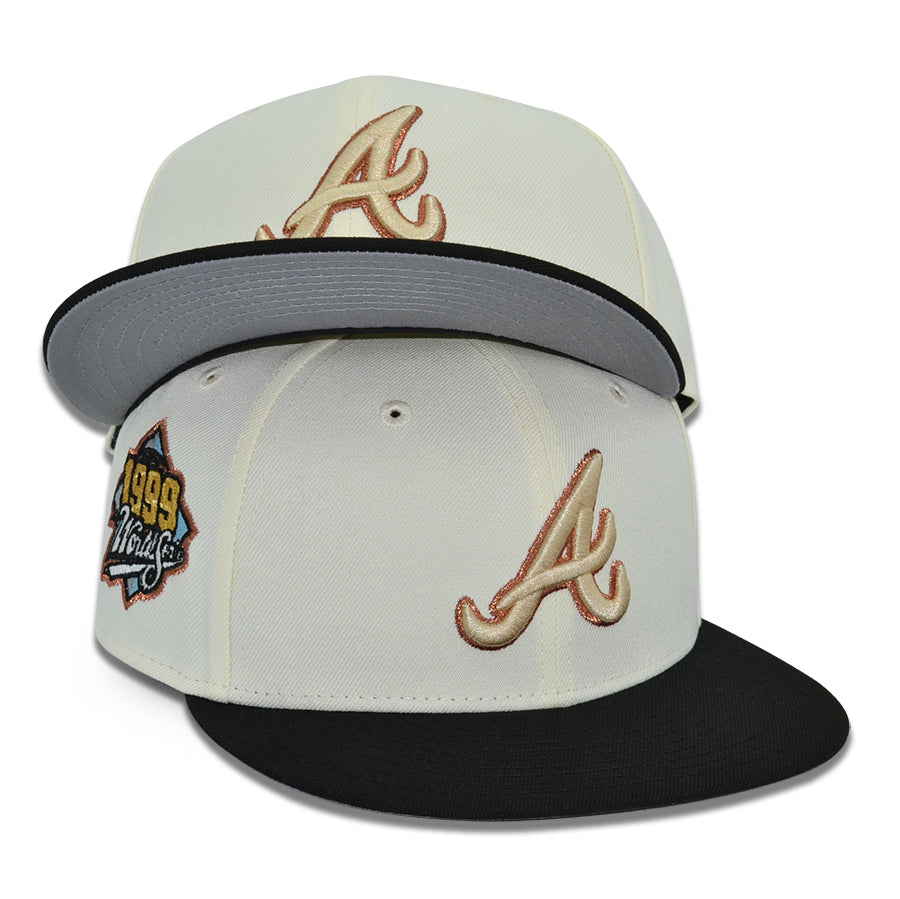 Atlanta Braves "CASCADE" Exclusive New Era 59Fifty Fitted Hat - Chrome/Black