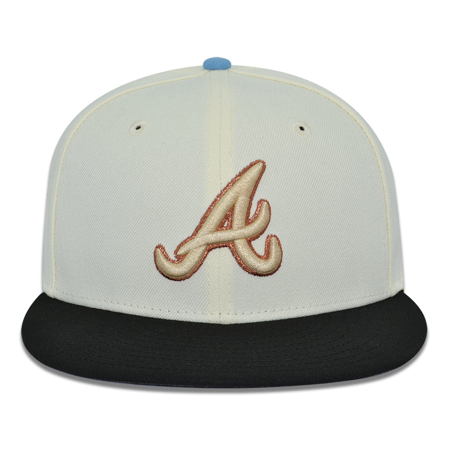 Atlanta Braves "CASCADE" Exclusive New Era 59Fifty Fitted Hat - Chrome/Black