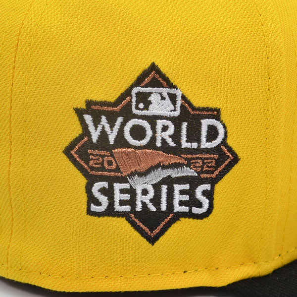 Houston Astros 2022 WORLD SERIES Exclusive New Era 59Fifty Fitted Hat - Canary Yellow/Black