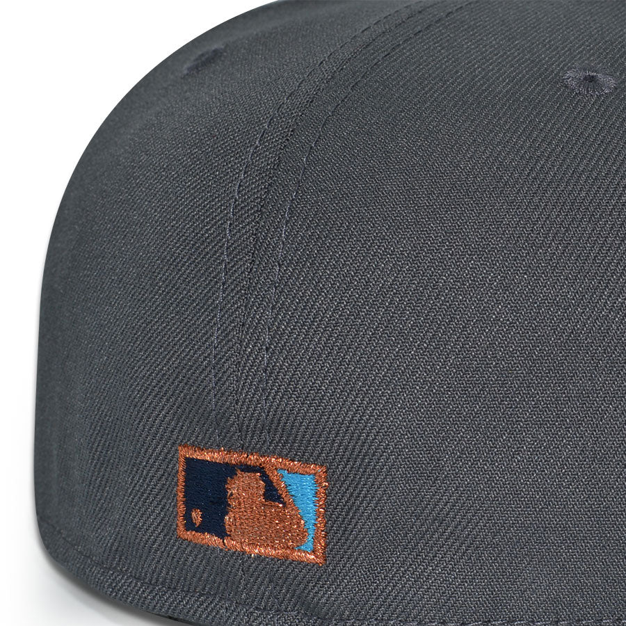 Anaheim Angels "APOCALYPSE" Exclusive New Era 59Fifty Fitted Hat - Dark Graphite/Oceanside