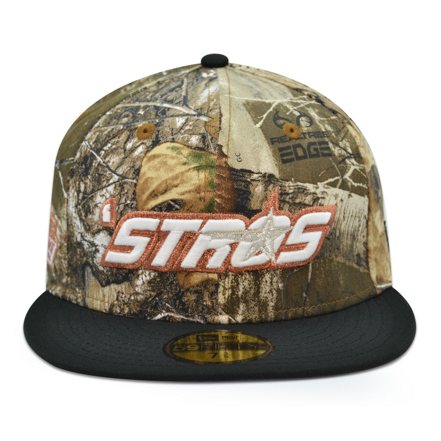 Houston Astros "STROS REAL TREE" Exclusive New Era 59Fifty Fitted Hat - Real Tree Camo/Black