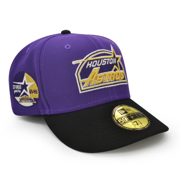 Houston Astros 35 Years Exclusive New Era 59Fifty Fitted Hat - Purple/Black