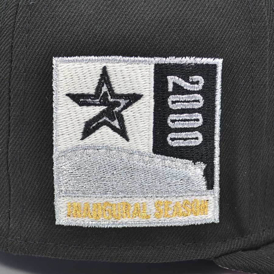 Houston Astros 2000 Inaugural Season Exclusive New Era 59Fifty Fitted Hat - Black/Pinky UV