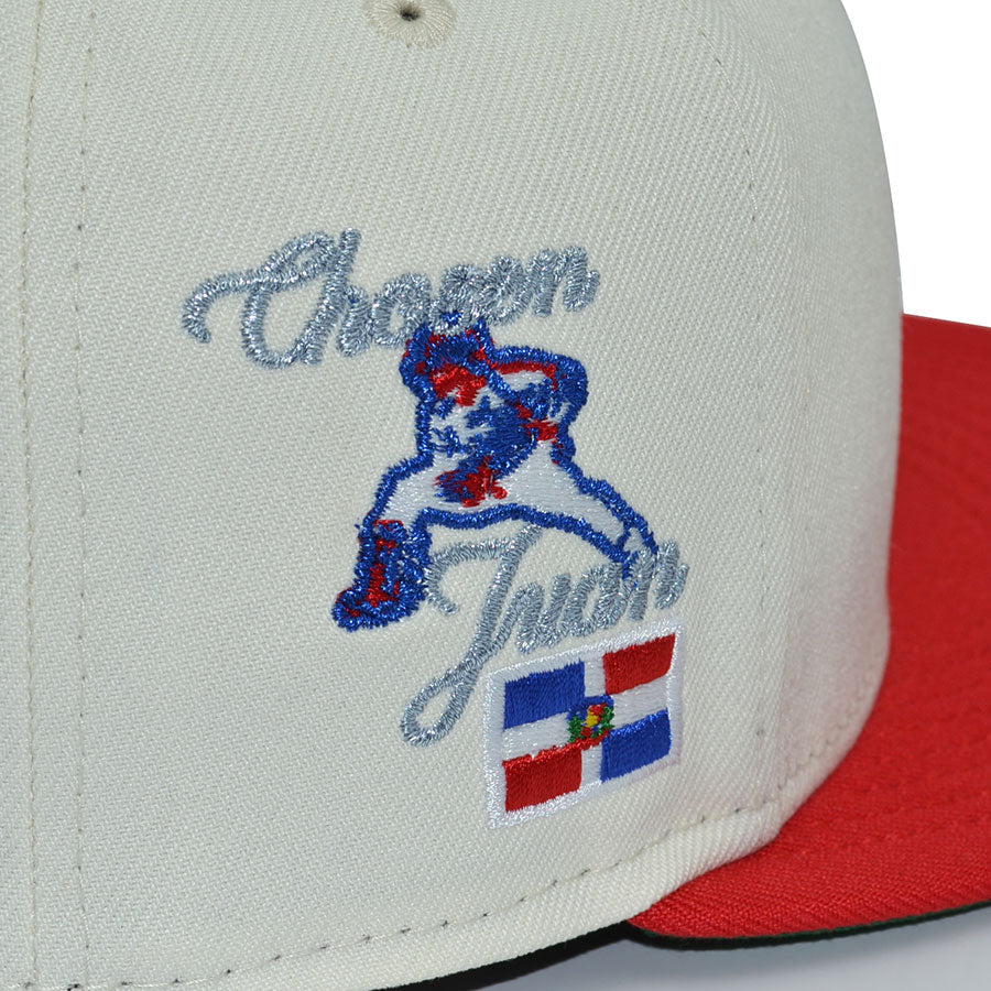 New York Mets "MONEY BAGS" Exclusive New Era 59Fifty Fitted Hat - Chrome/Front Door Red