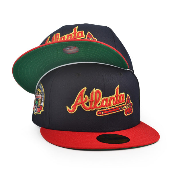 Atlanta Braves 2017 INAUGURAL SEASON Exclusive New Era 59Fifty Fitted Hat - Navy/Red