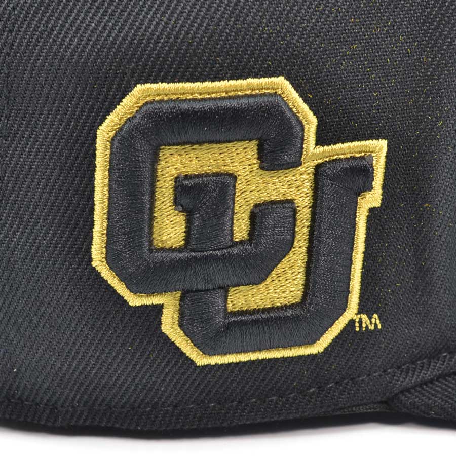 Colorado Buffaloes Pro Standard ROUGH RIDER Snapback NCAA Hat- Black