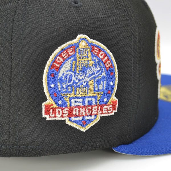 Los Angeles Dodgers 60th ANNIVERSARY Exclusive New Era 59Fifty Fitted Hat –Black/Royal