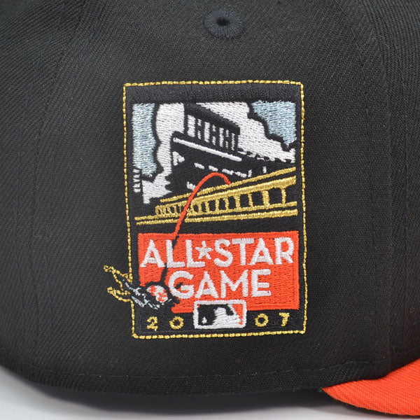 San Francisco Giants 2007 ALL-STAR GAME Exclusive New Era 59Fifty Fitted Hat - Black/Orange