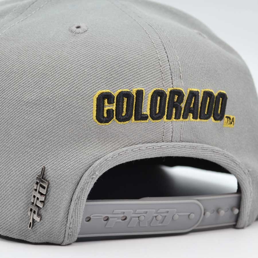 Colorado Buffaloes Pro Standard ROUGH RIDER Snapback NCAA Hat- Gray