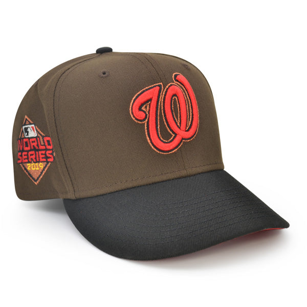 Washington Nationals 2019 WORLD SERIES Exclusive New Era 59Fifty Fitted Hat - Walnut/Black