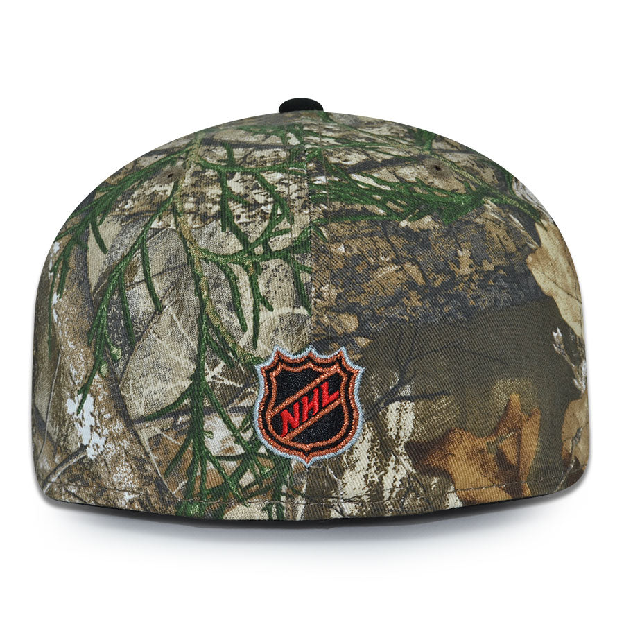 Chicago Blackhawks "BACKWOODS" Exclusive New Era 59Fifty Fitted Hat - Real Tree/Black