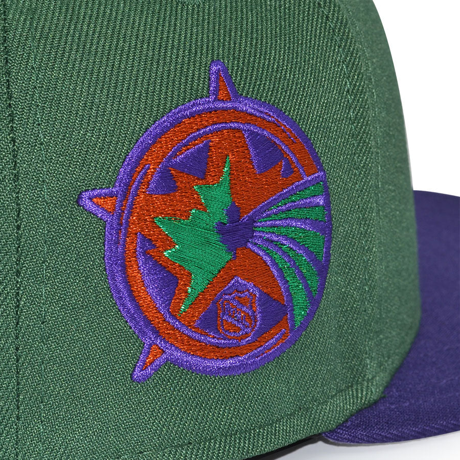 Toronto Maple Leafs "SKUNK HIGH" Exclusive New Era 59Fifty Fitted Hat - Cilantro/Purple