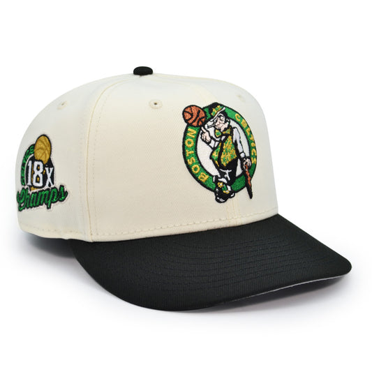 Boston Celtics "TITLE TOWN" Exclusive New Era 59Fifty Fitted Hat -Chrome/Black