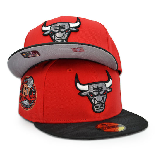 Chicago Bulls "BULLY BALL" Exclusive New Era 59Fifty Fitted Hat - Scarlet/Black Camo