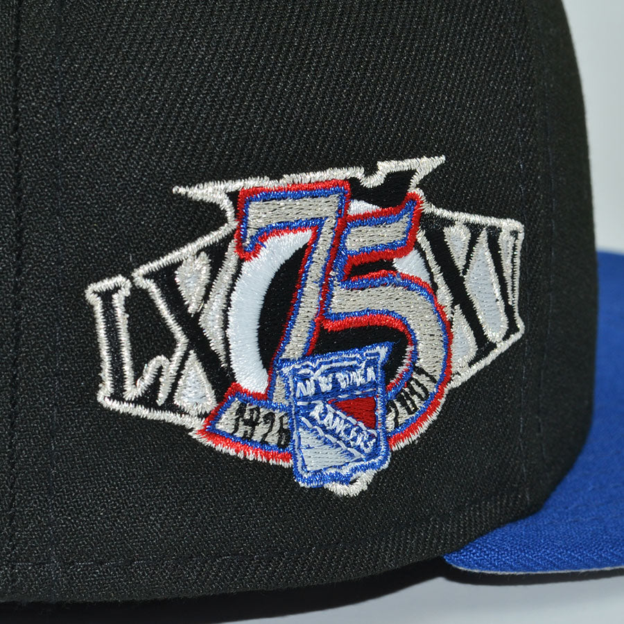 New York Rangers "BLUE DREAM" Exclusive New Era 59Fifty Fitted Hat - Black/Light Royal