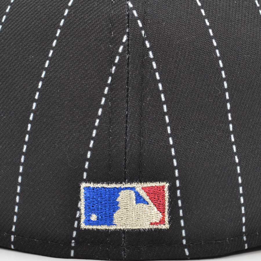 Washington Nationals Top Alternate Logo Exclusive Pinstripe New Era 59Fifty Fitted Hat -Black/Royal