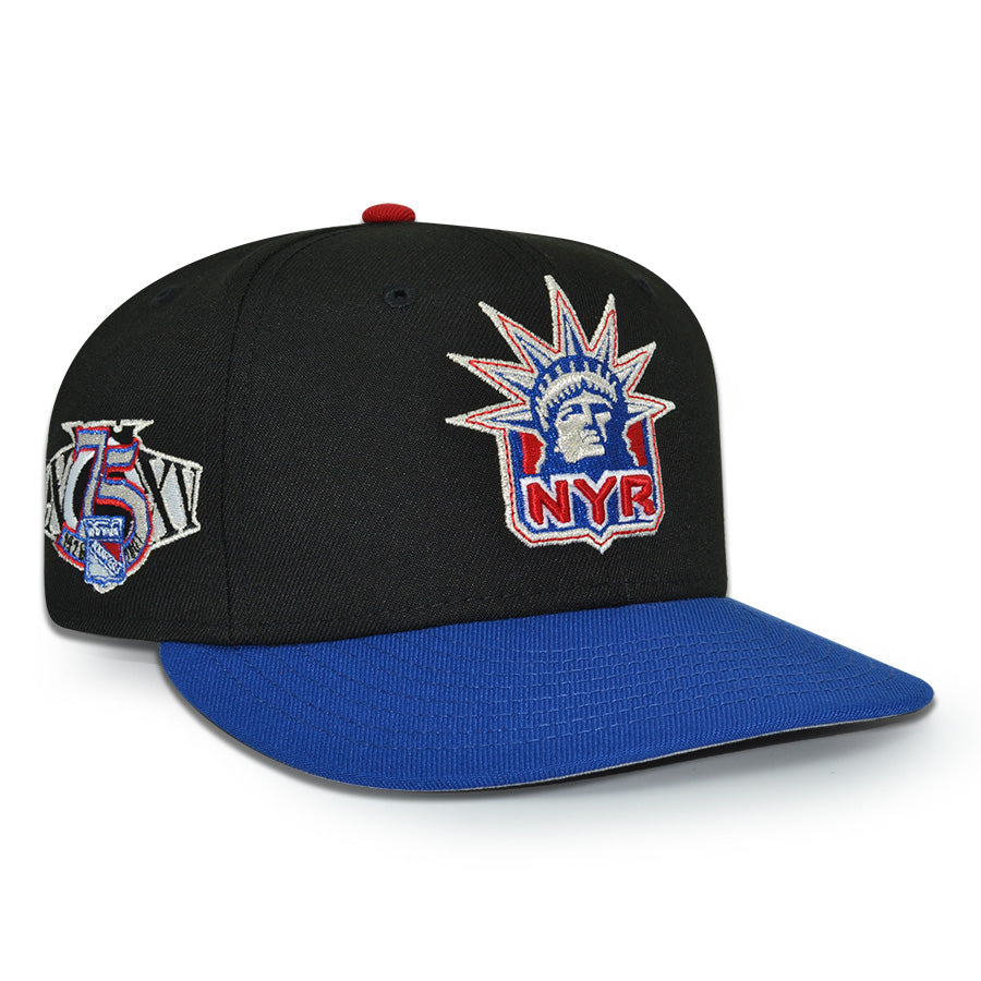 New York Rangers "BLUE DREAM" Exclusive New Era 59Fifty Fitted Hat - Black/Light Royal