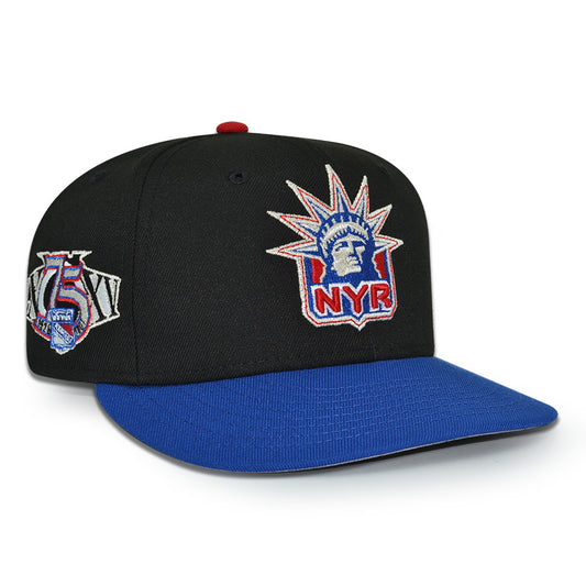 New York Rangers "BLUE DREAM" Exclusive New Era 59Fifty Fitted Hat - Black/Light Royal