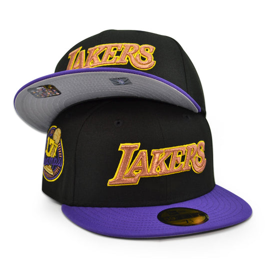 Los Angeles Lakers "PURPLE REIGN" Exclusive New Era 59Fifty Fitted Hat - Black/Purple