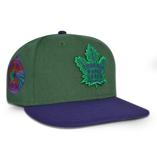 Toronto Maple Leafs "SKUNK HIGH" Exclusive New Era 59Fifty Fitted Hat - Cilantro/Purple