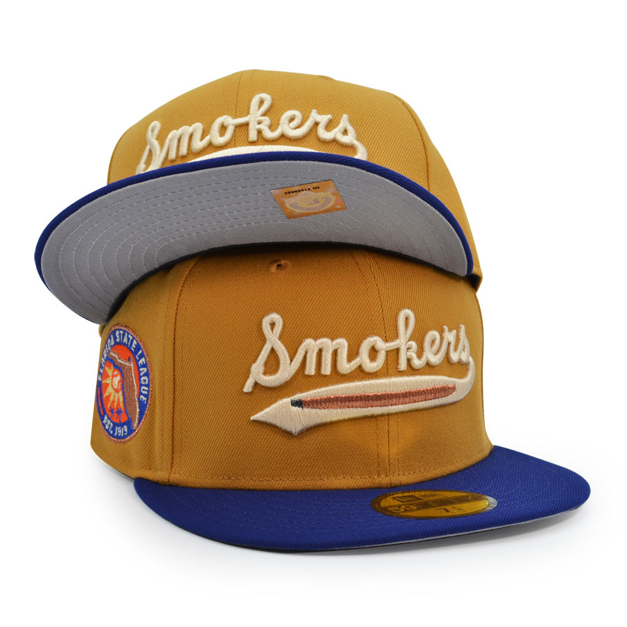 Tampa Smokers Florida State League Exclusive New Era 59Fifty Fitted Hat - Panama/Dark Royal