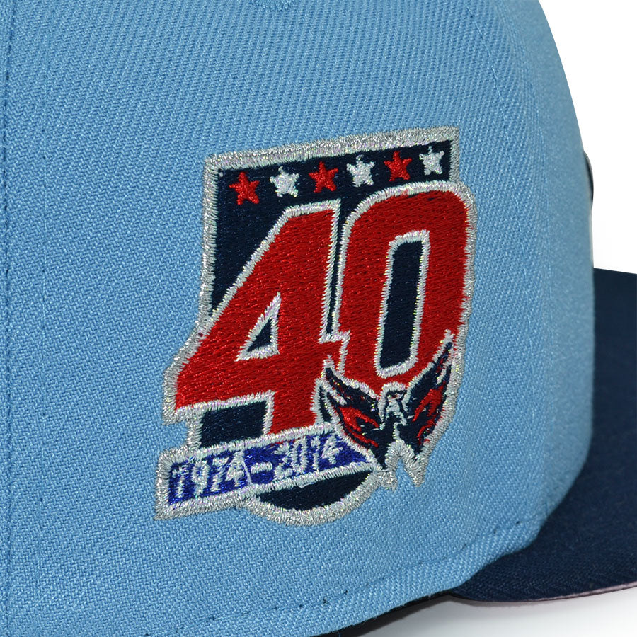 Washington Capitals "CITY BLOOM" Exclusive New Era 59Fifty Fitted Hat - Sky/Ocean Side