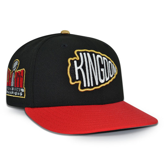 Kansas City Chiefs "CAPTAIN KINGDOM" Exclusive New Era 59Fifty Fitted Hat - Black/FDRed