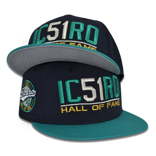 Seattle Mariners "THE WIZARD" Exclusive New Era 59Fifty Fitted Hat - Navy/Northwest Green