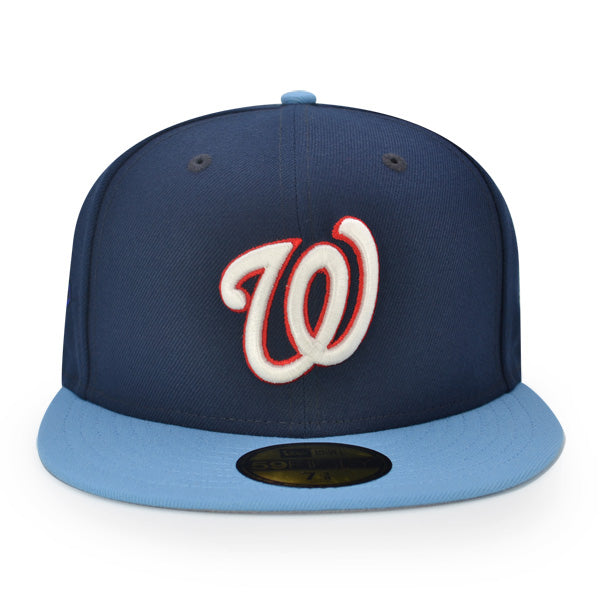 Washington Nationals 2019 WORLD SERIES Exclusive New Era 59Fifty Fitted Hat - Navy/Sky