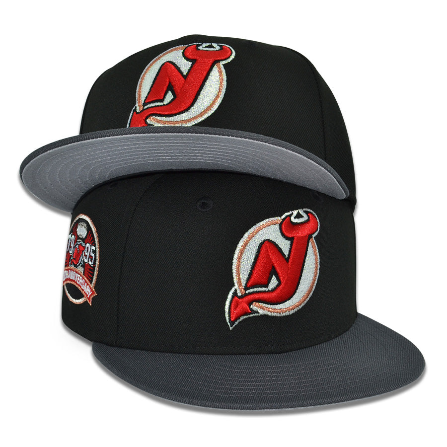 New Jersey Devils "95 INFERNO" Exclusive New Era 59Fifty Fitted Hat - Black/Graphite