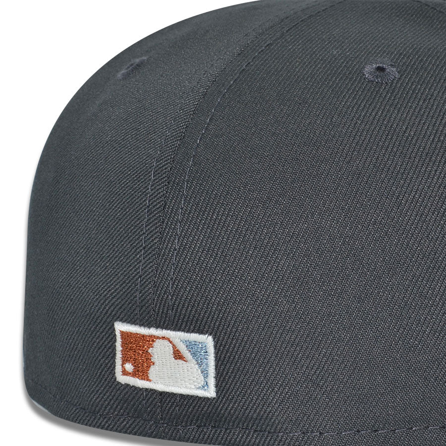 St.Louis Browns "SHOW ME SMOKE" Exclusive New Era 59Fifty Fitted Hat - Graphite/Faded Blue