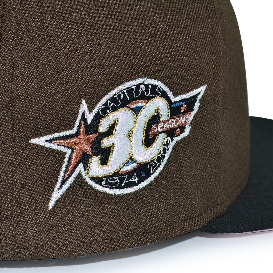 Washington Capitals "CHERRY BLOSSOM" Exclusive New Era 59Fifty Fitted Hat - Walnut/Black/Pinky UV