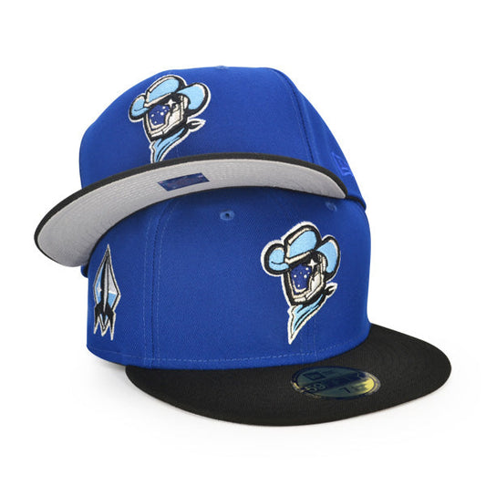 SugarLand Space Cowboys Rocket Exclusive New Era 59Fifty Fitted Hat - Royal/Black