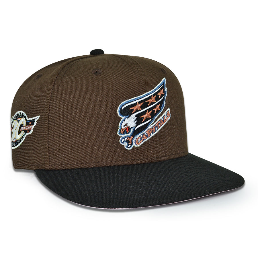 Washington Capitals "CHERRY BLOSSOM" Exclusive New Era 59Fifty Fitted Hat - Walnut/Black/Pinky UV